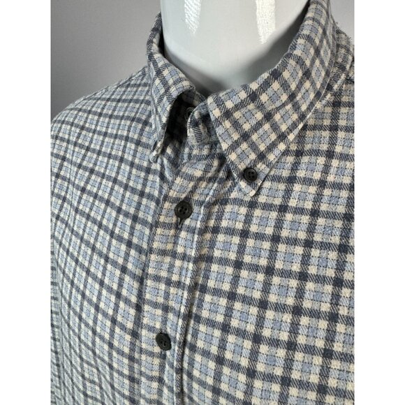 Roundtree & Yorke Authentic Portuguese Flannel Men’s Plaid Button-Down Shirt L - Picture 2 of 16